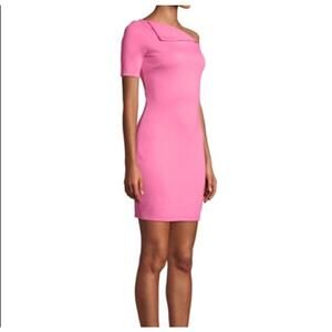 Bailey 44 Don't Bring Me Down Dress Womens Size Small Off one Shoulder Pink